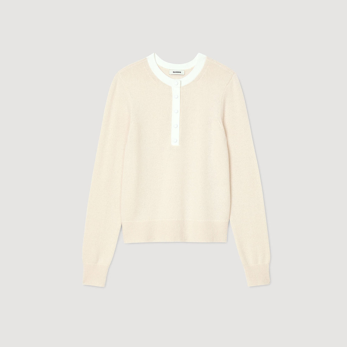Sandro Wool and cashmere sweater Nude