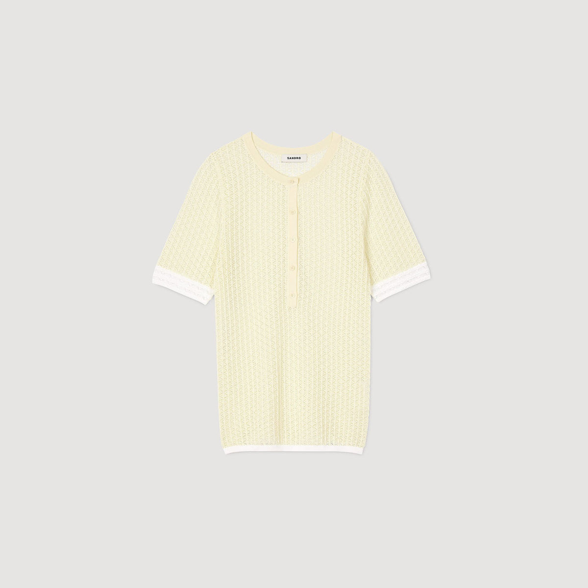 Sandro Short-sleeved sweater Light Yellow