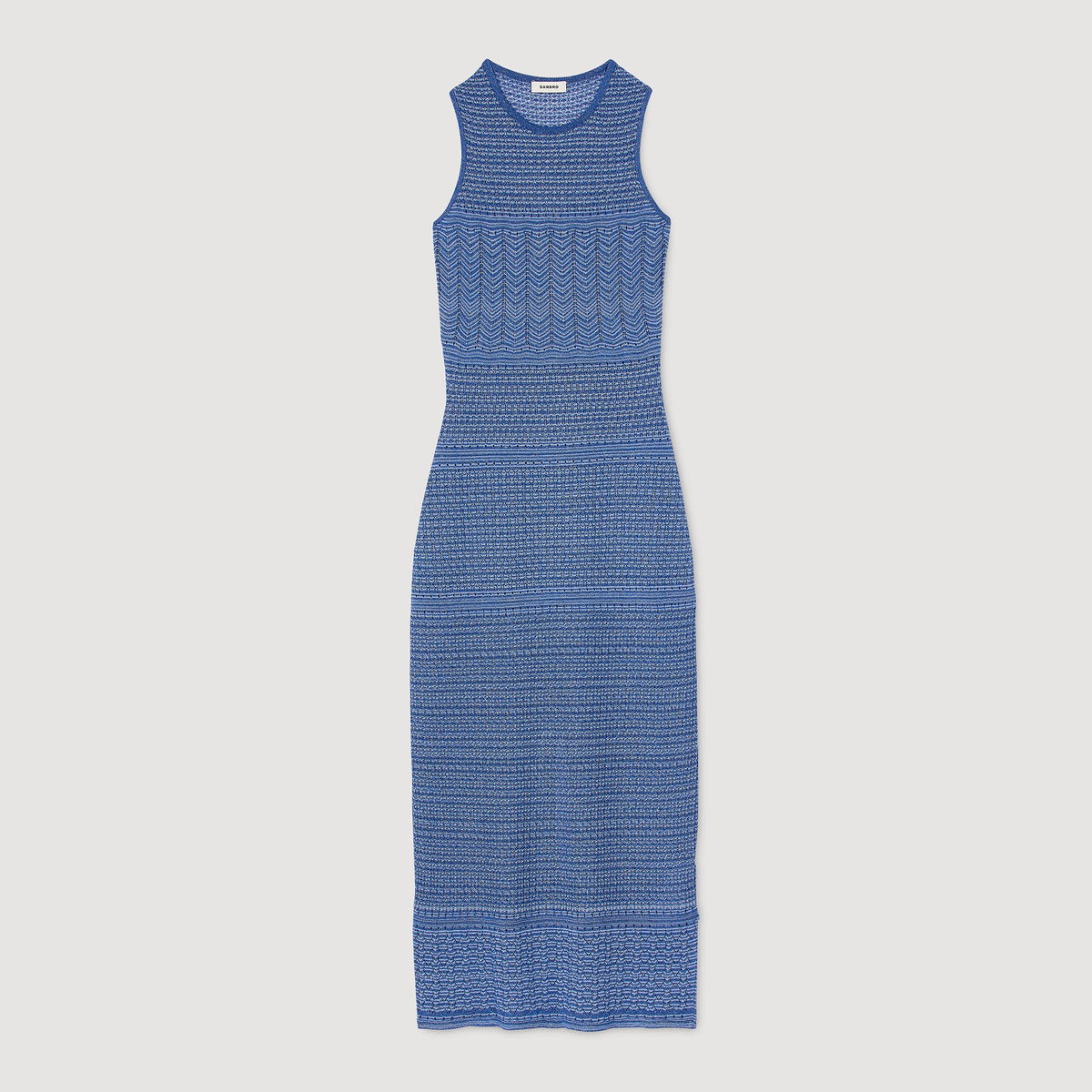 Sandro Knit midi dress Royal Blue