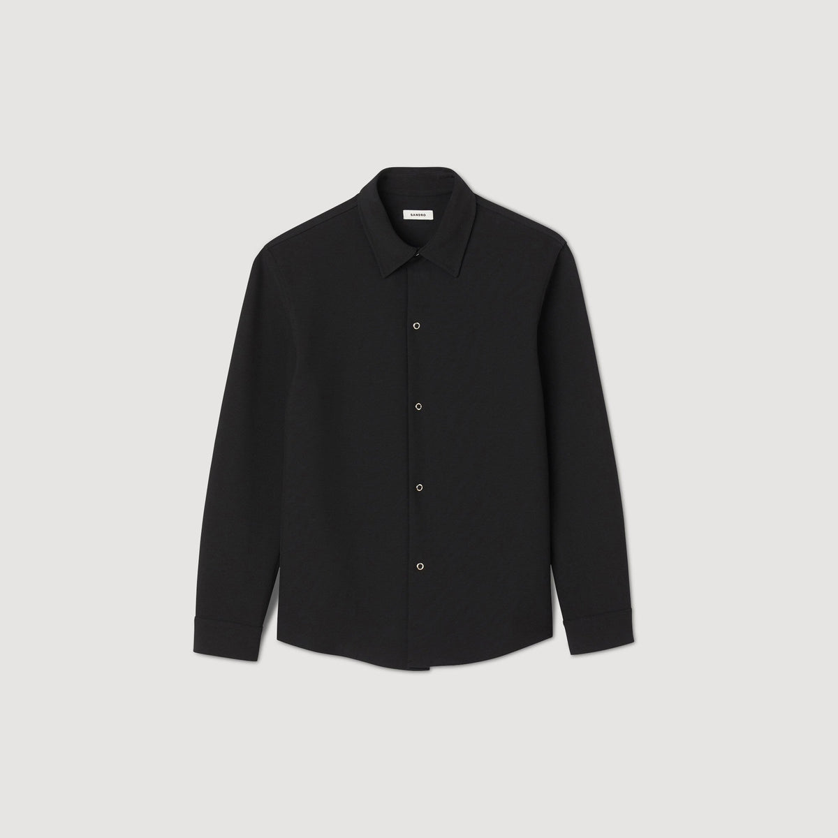 Sandro Long-sleeved jersey shirt Black