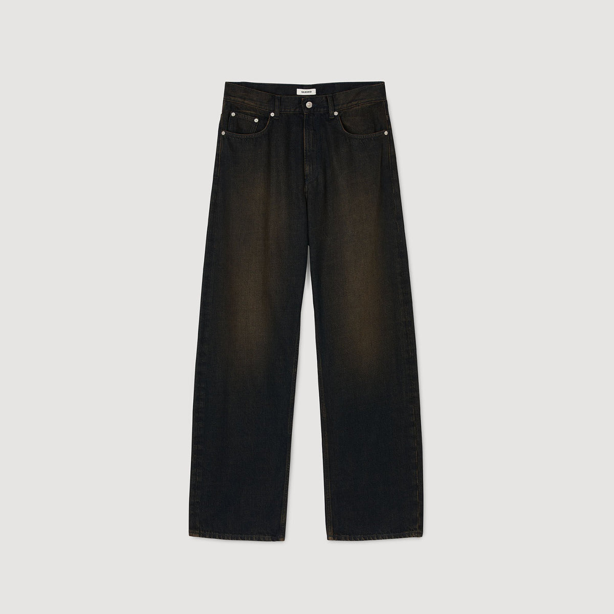 Sandro Baggy jeans Moka.
