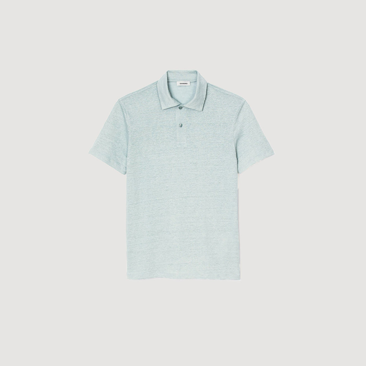 Sandro Linen polo shirt Chambray