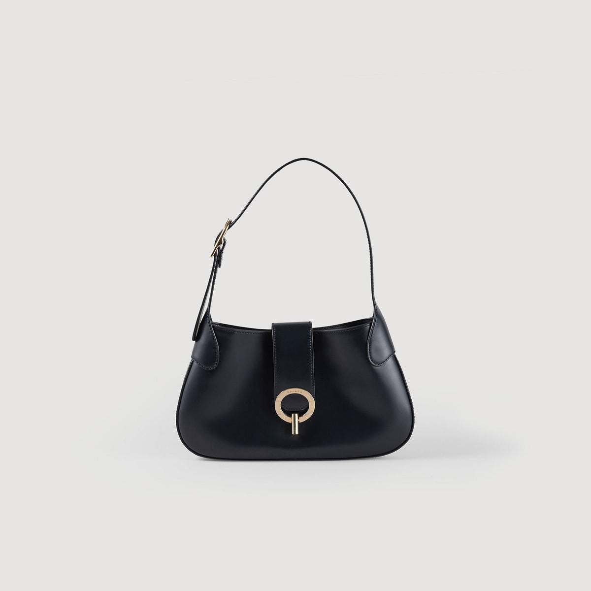 Sandro Janet bag in certified leather Black