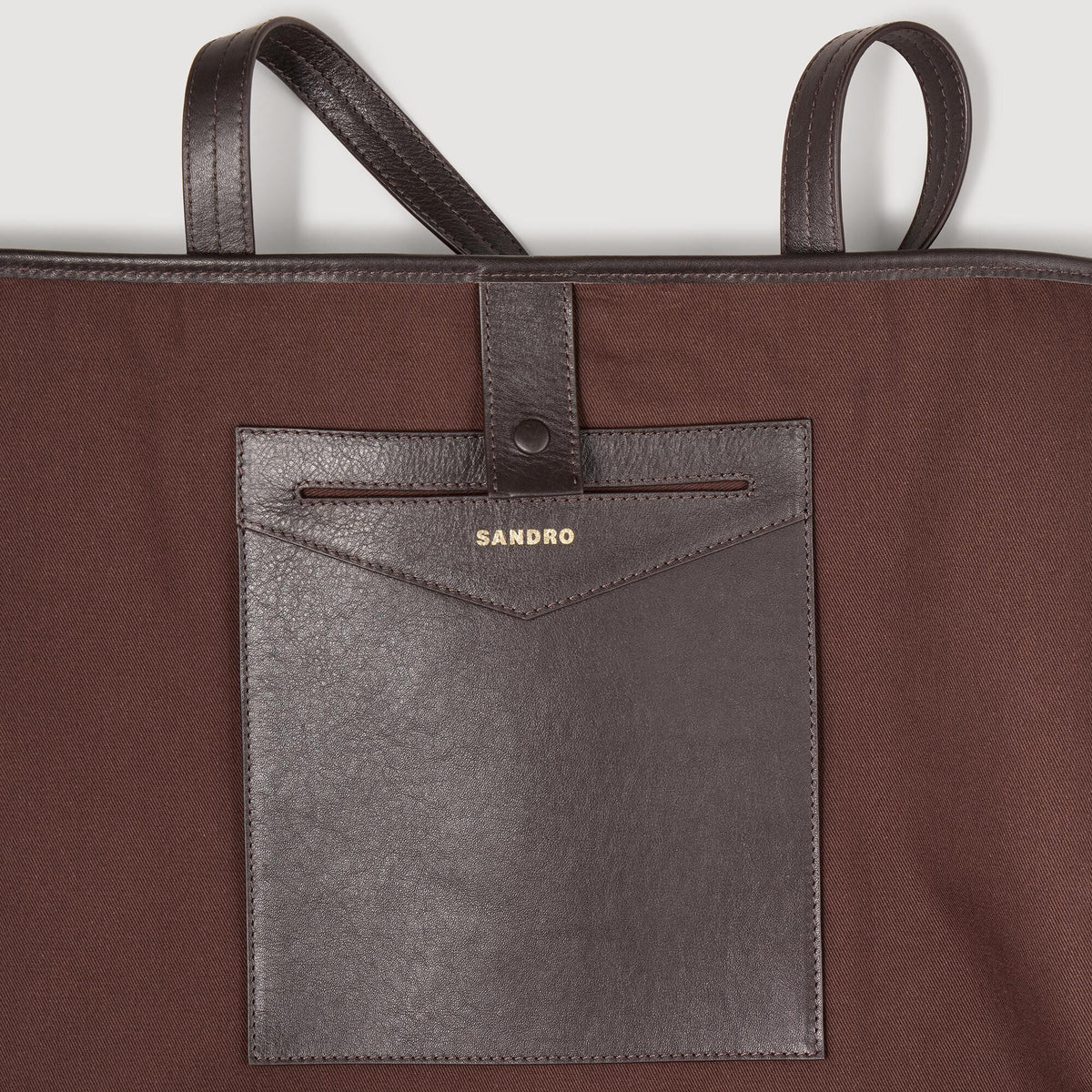 Sandro Suede tote bag Camel