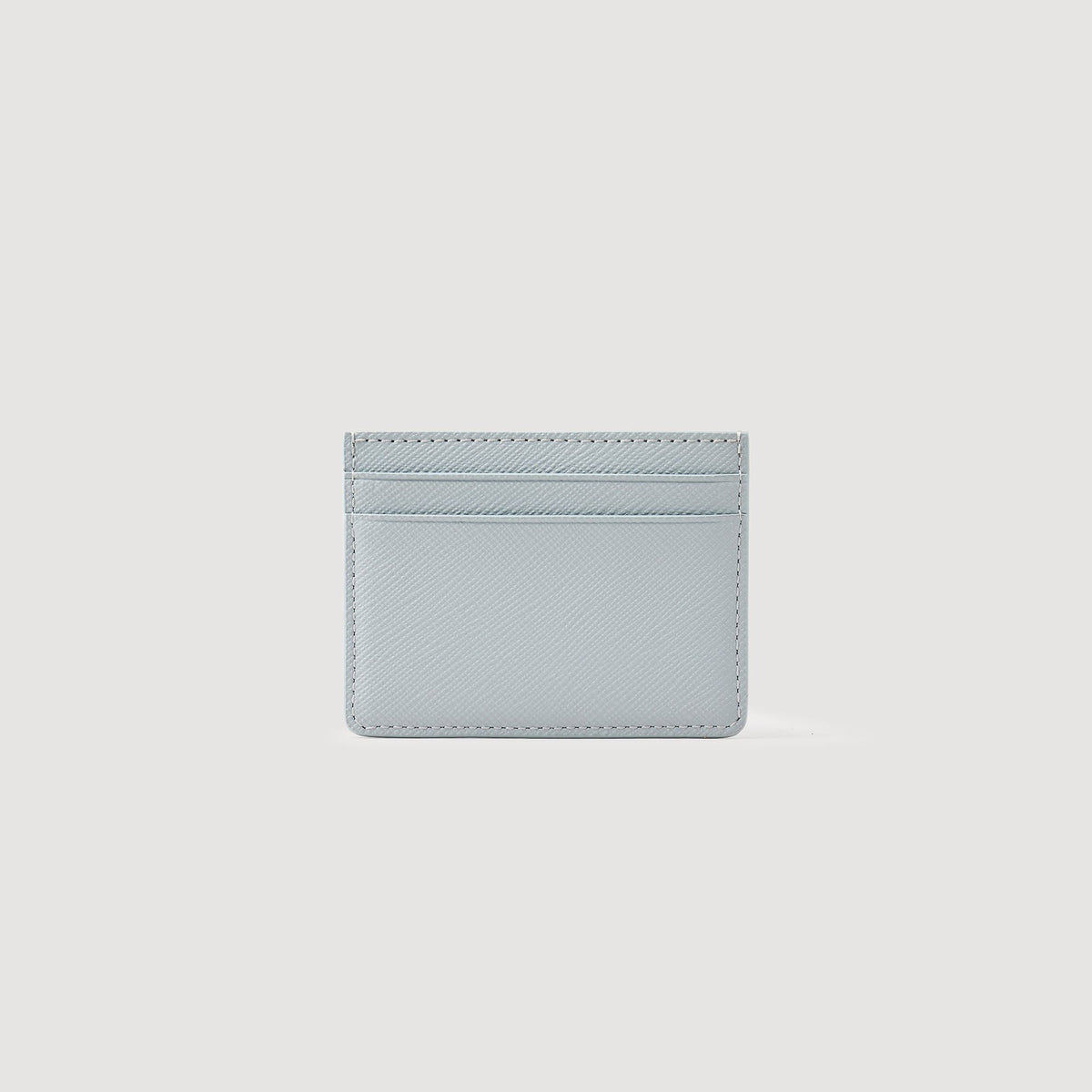Sandro Reconstituted leather cardholder Blue Sky