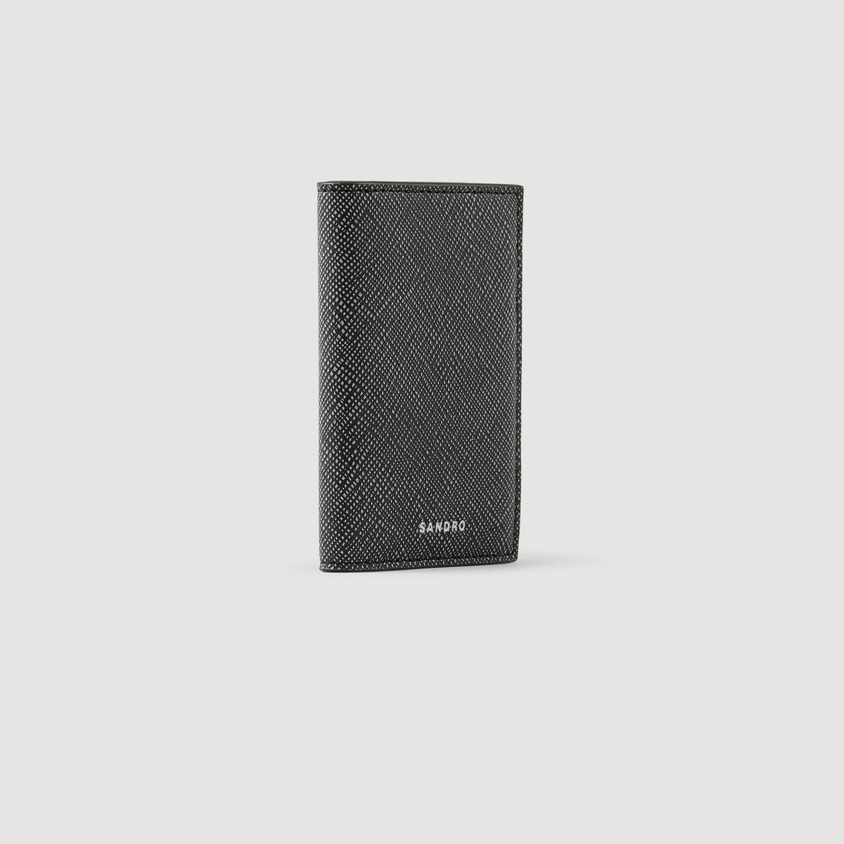 Sandro Reconstituted leather leather wallet Graphites