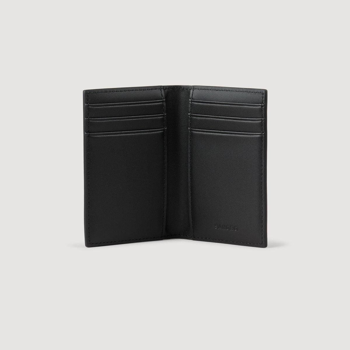 Sandro Reconstituted leather leather wallet Graphites