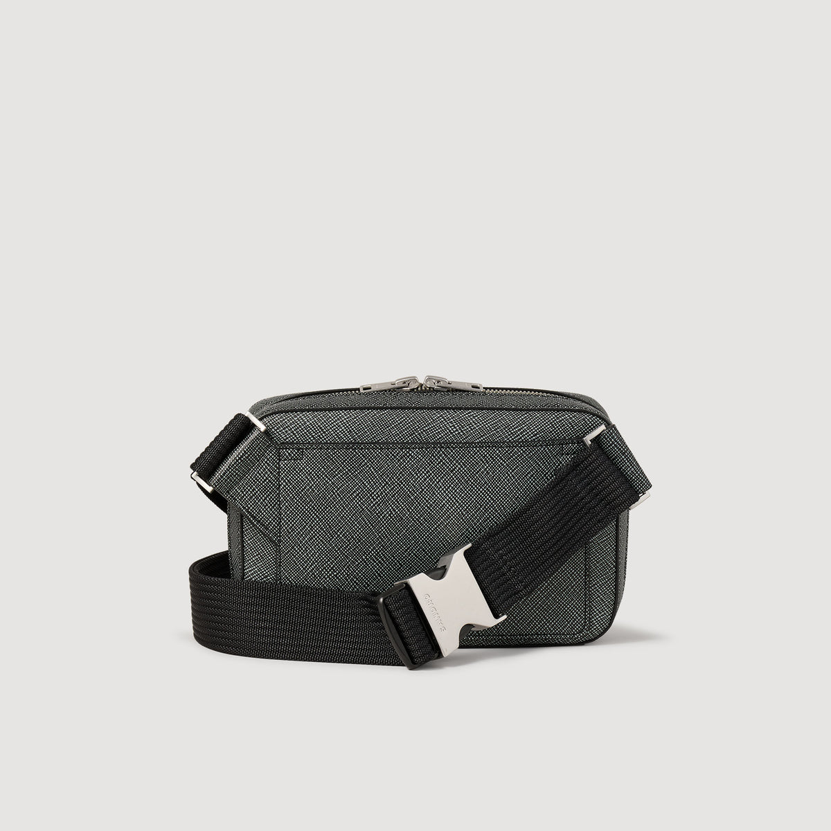 Sandro Small reconstitued leather bag Graphites