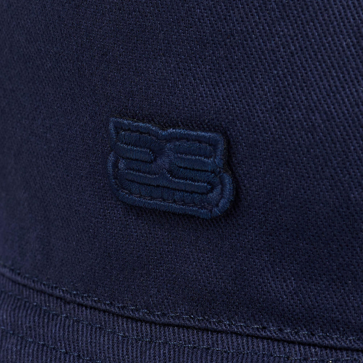 Sandro Cotton bucket hat with patch Navy Blue