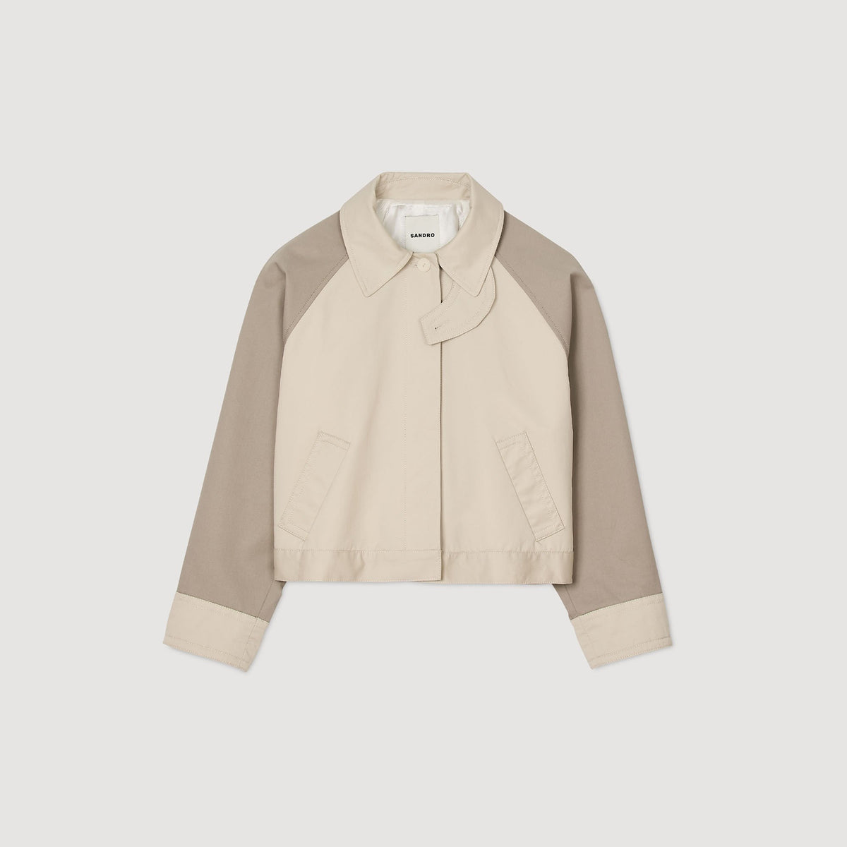 Sandro Two-tone jacket Beige