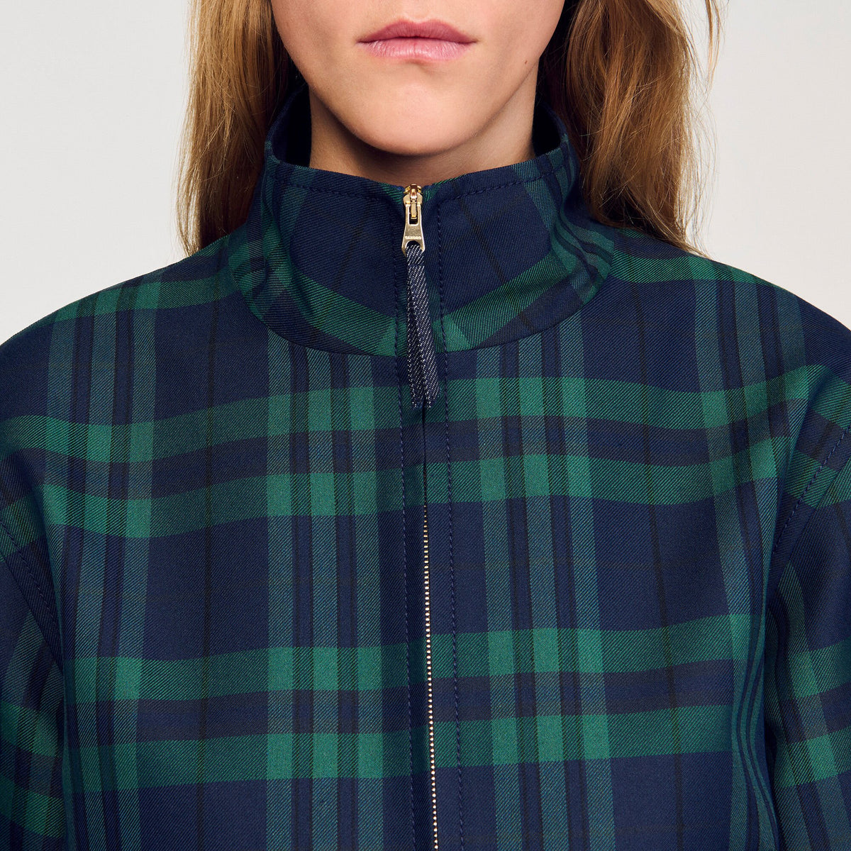 Sandro Checked jacket Green / Blue