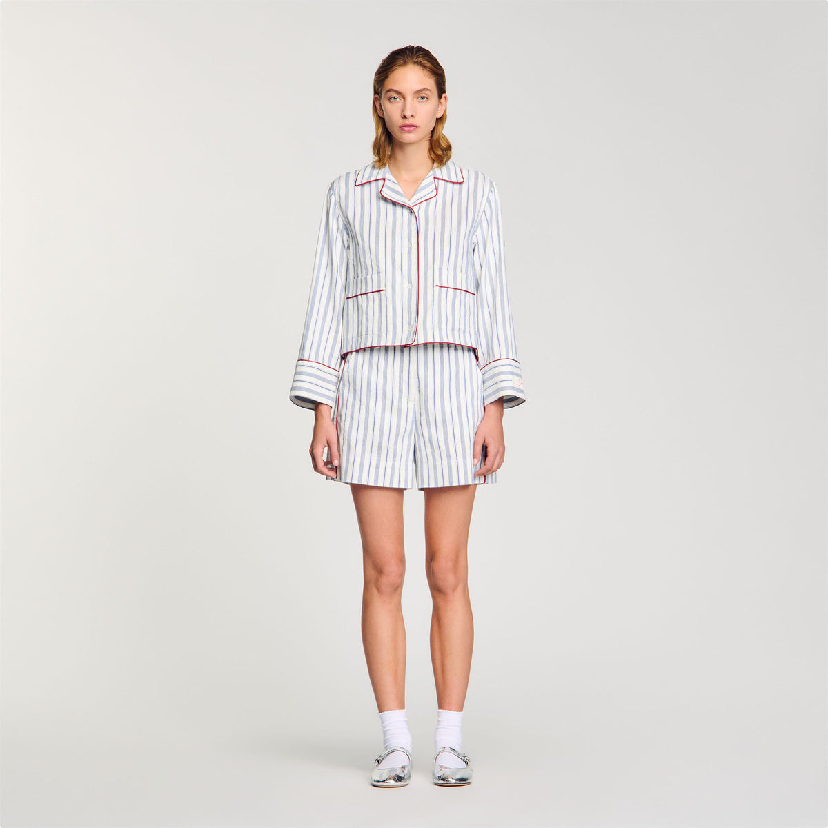 Sandro Striped shirt Blue / Ecru