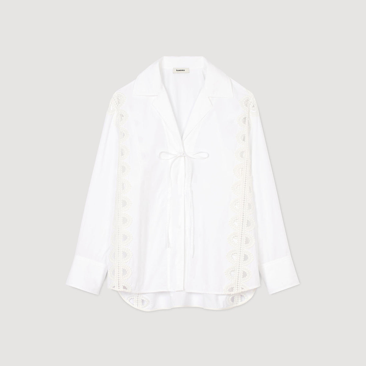Sandro Poplin shirt White
