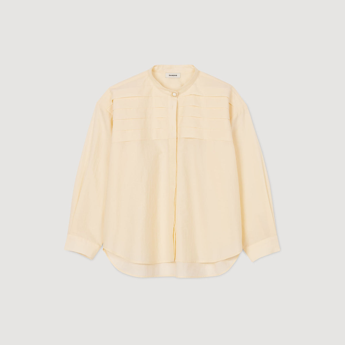 Sandro Jewellery detail shirt Ecru