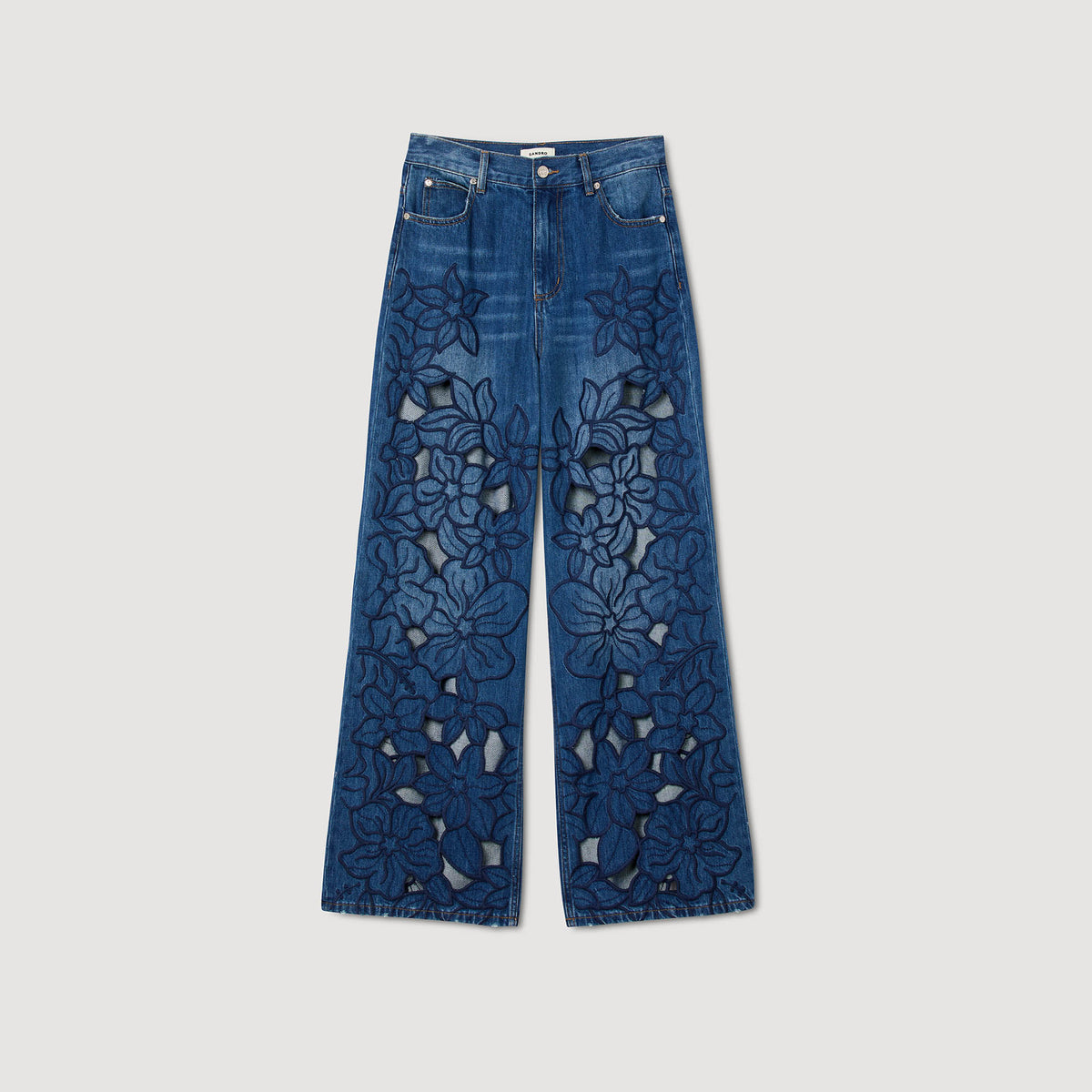 Sandro Embroidered jeans Blue Jean