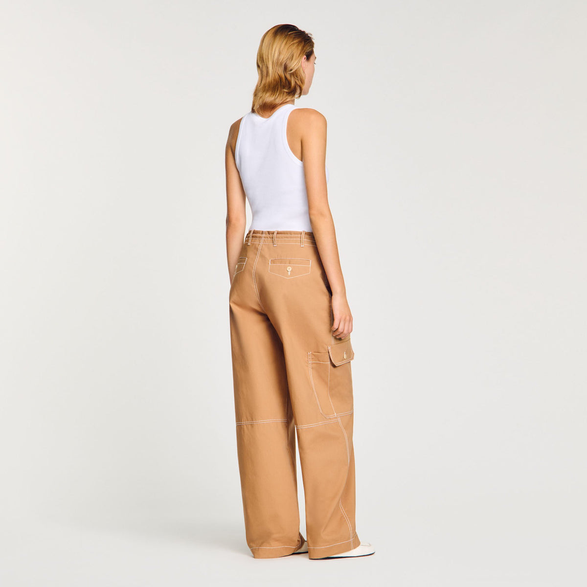 Sandro Cargo trousers Camel