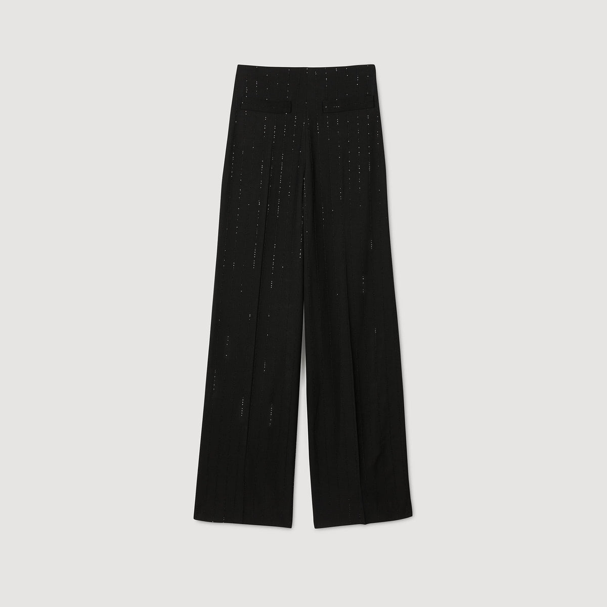 Sandro Sequinned suit trousers Black