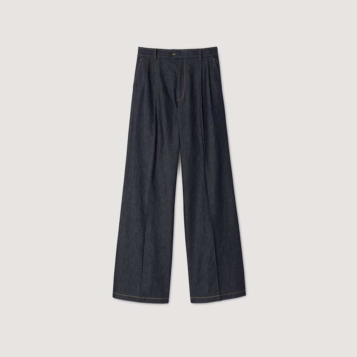 Sandro Denim suit trousers Deep Blue