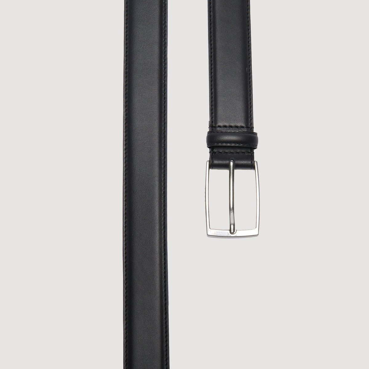 Sandro Smooth leather belt Black