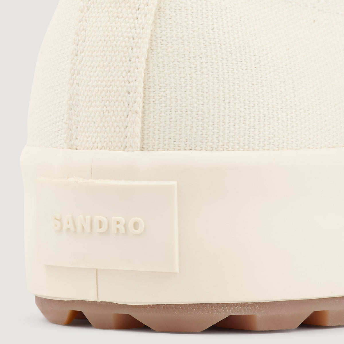 Sandro Low-top canvas sneakers Off-White