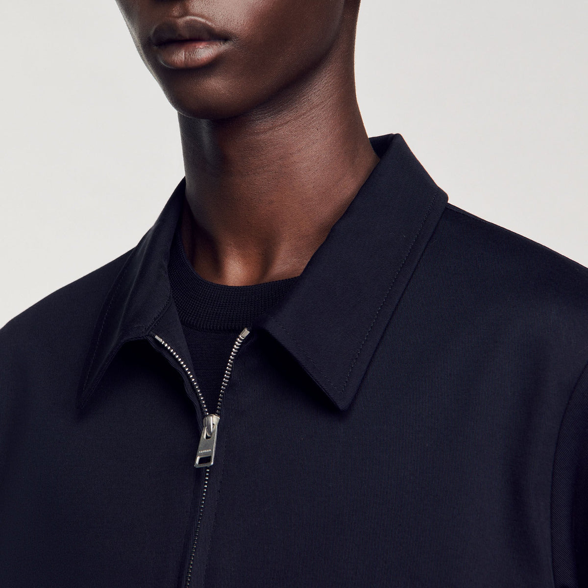 Sandro Cotton jacket Navy Blue