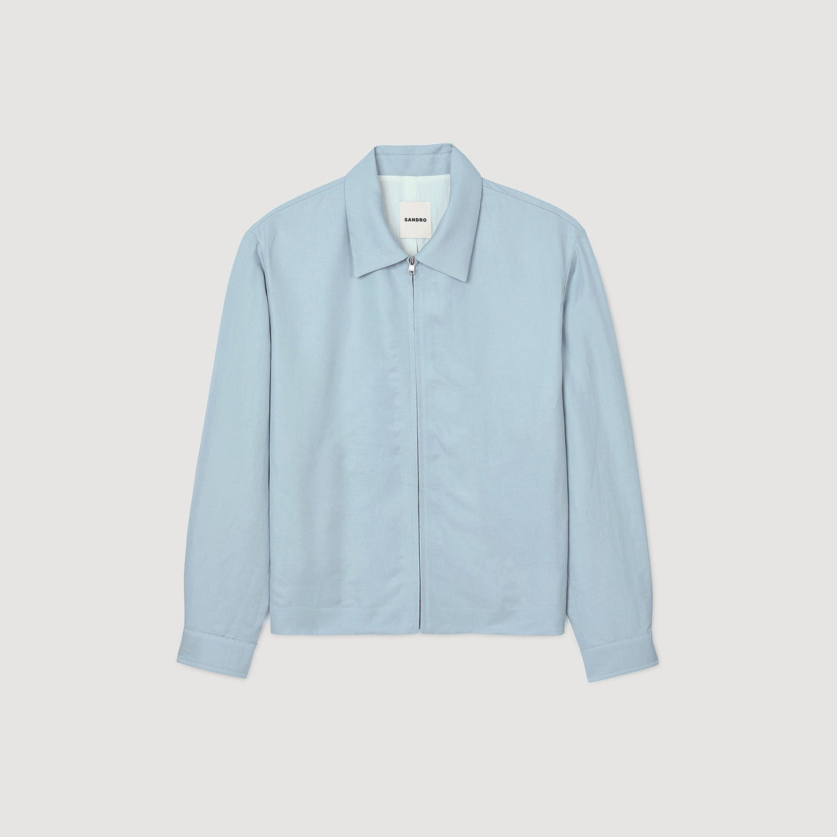 Sandro Zip-up jacket Chambray