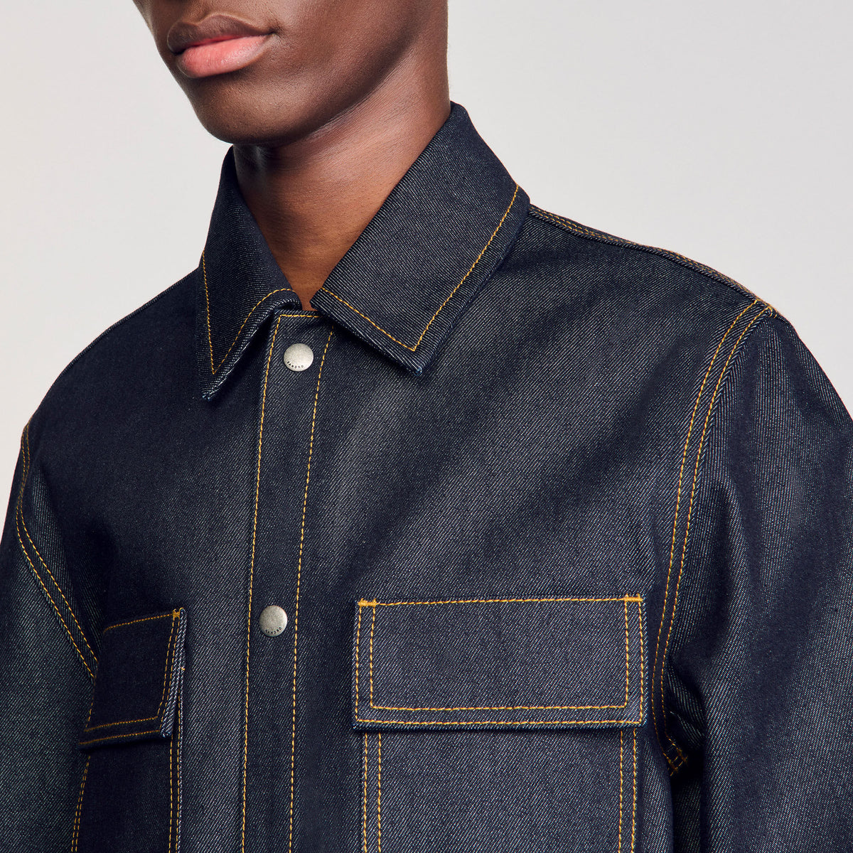 Sandro Denim oversized shirt Raw-Denim