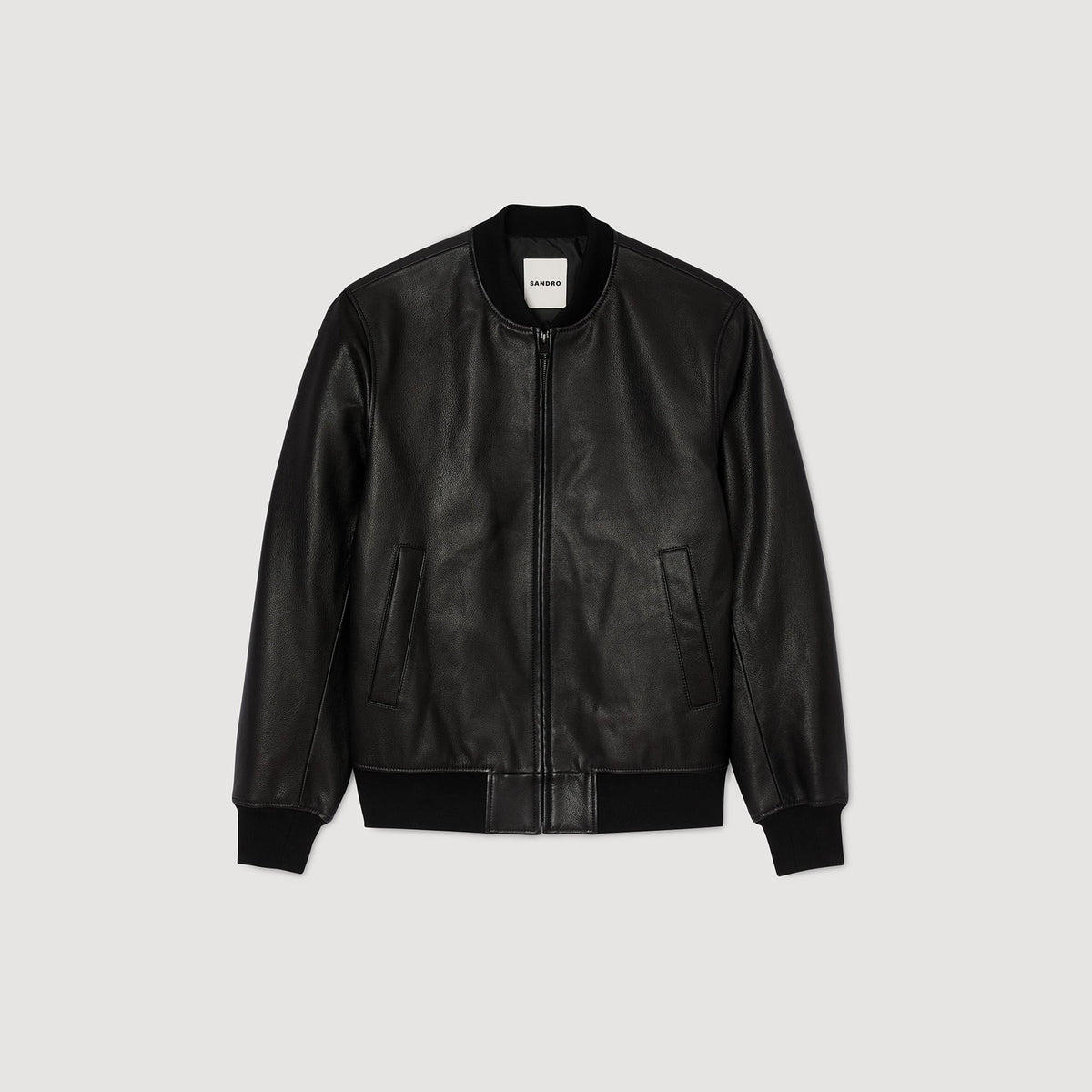 Sandro Leather jacket Black