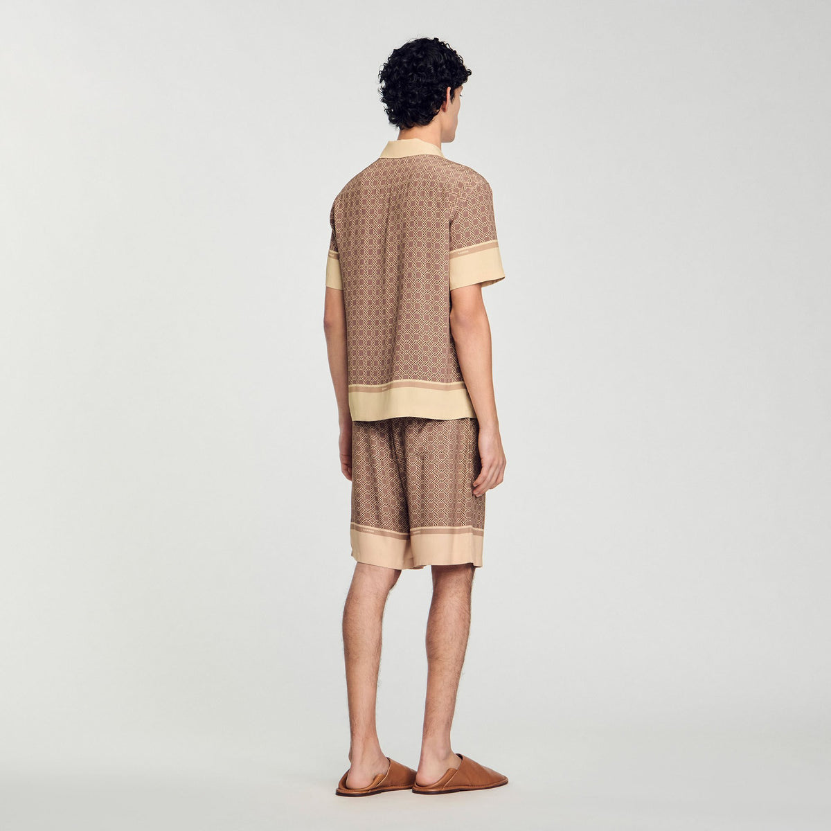 Sandro Short-sleeved patterned shirt Hazel