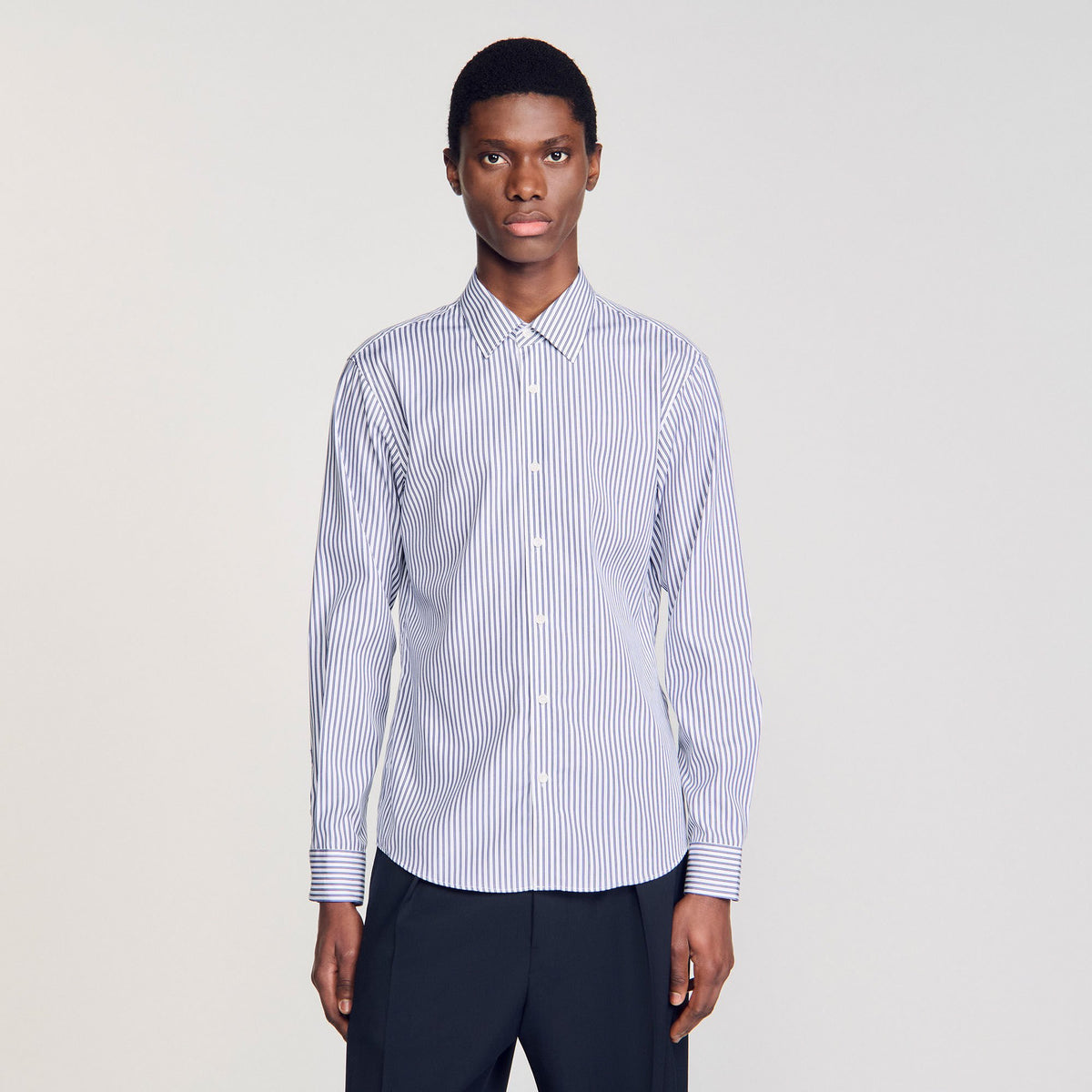Sandro Striped shirt Midnight Blue