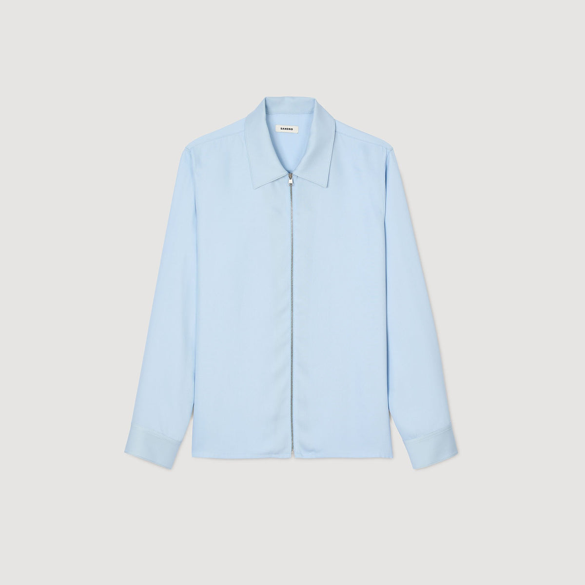 Sandro Zip-up shirt Blue Sky