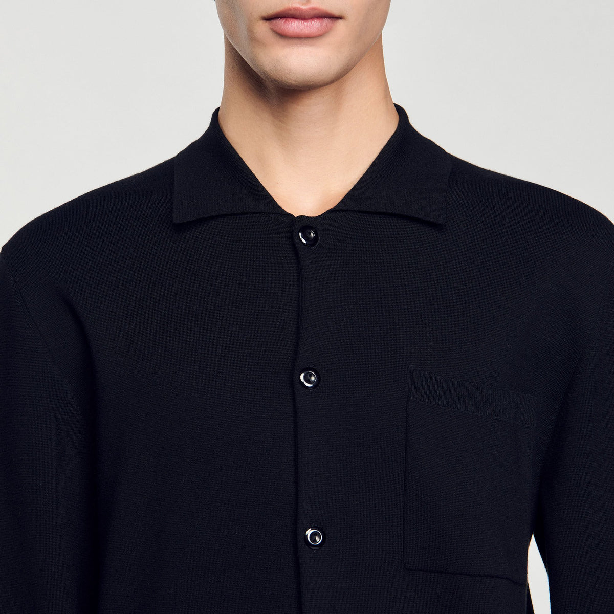 Sandro Button-down cardigan Black