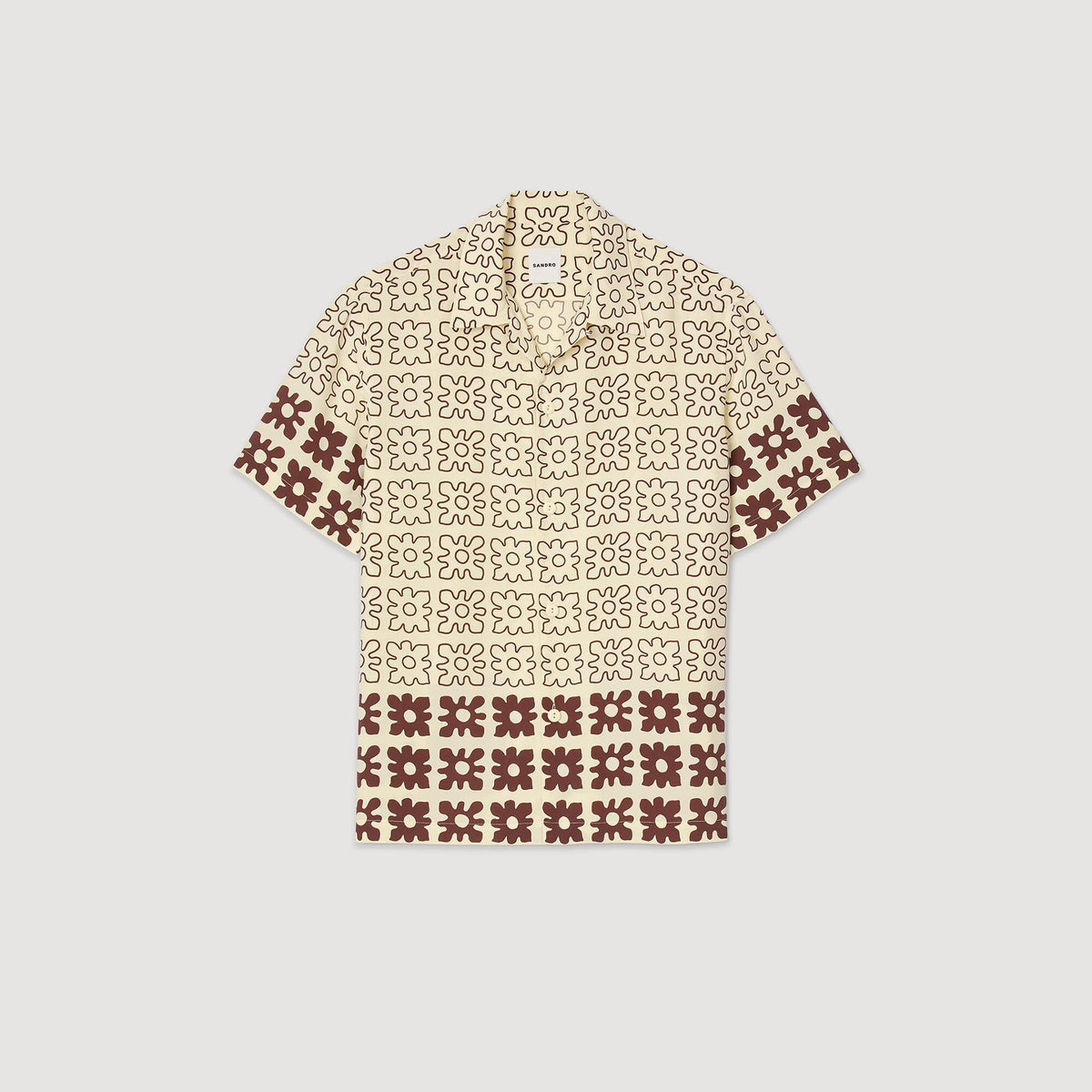 Sandro Floral motif shirt Oats