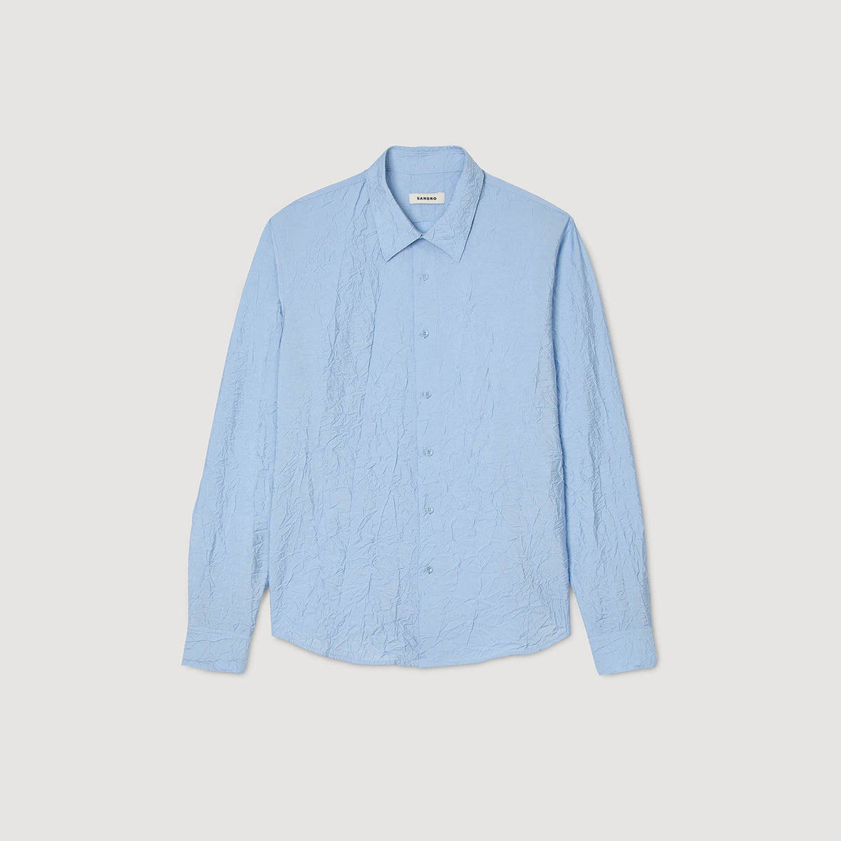 Sandro Crinkled effect shirt Sky Blue