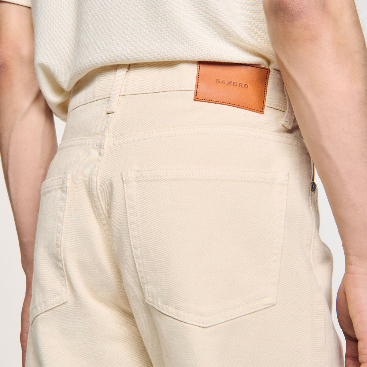 Sandro Cotton jeans Ecru
