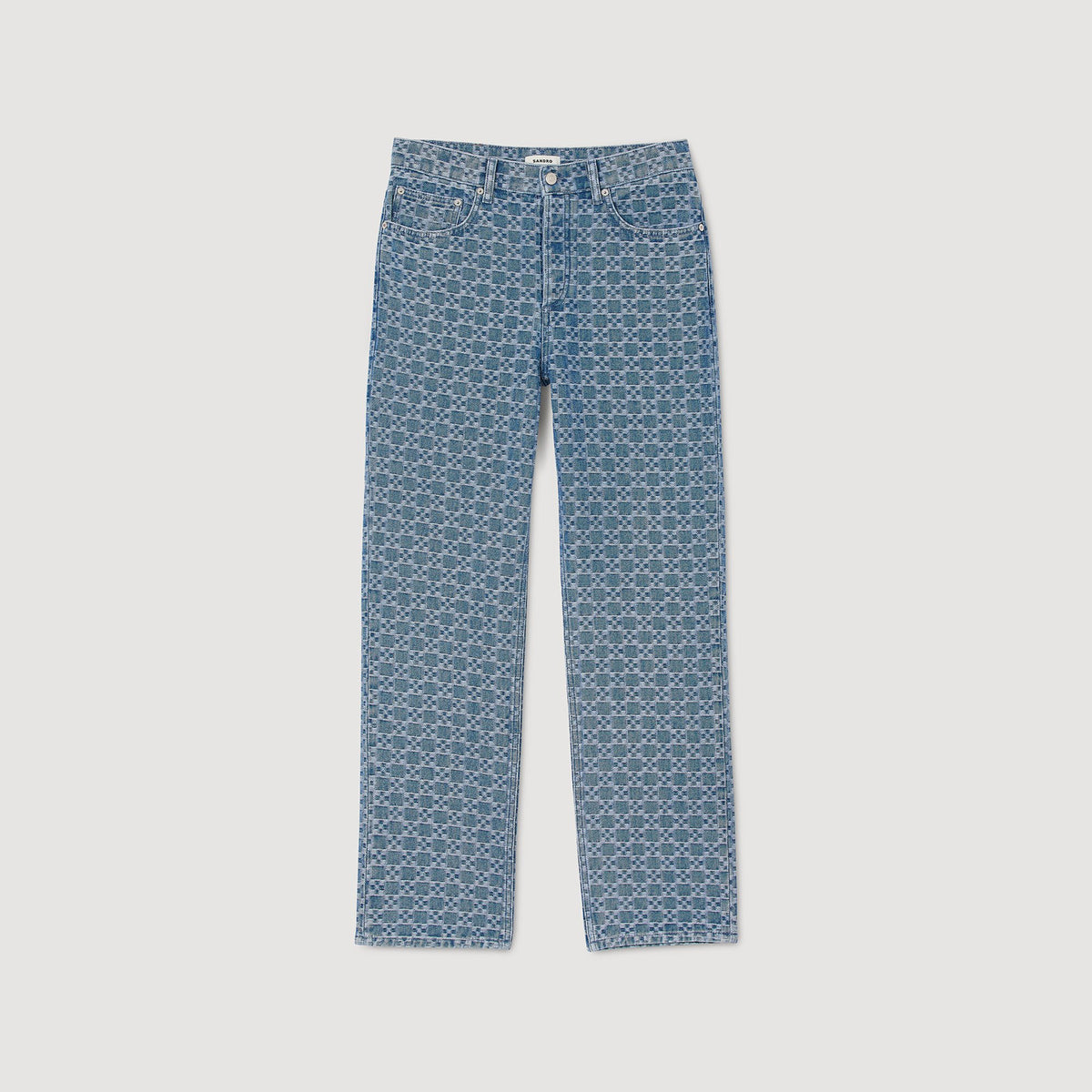 Sandro Regular-fit Square Cross jeans Blue Vintage - Denim