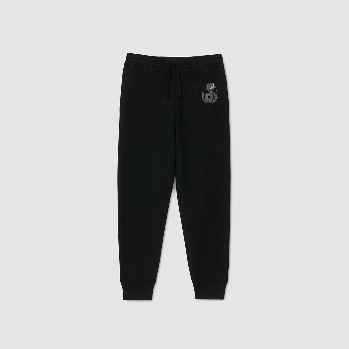 Sandro Joggers with snake detail Black