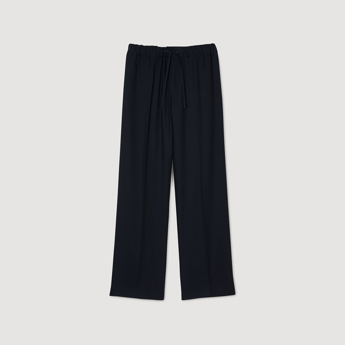 Sandro Elasticated wide-leg trousers Midnight Blue