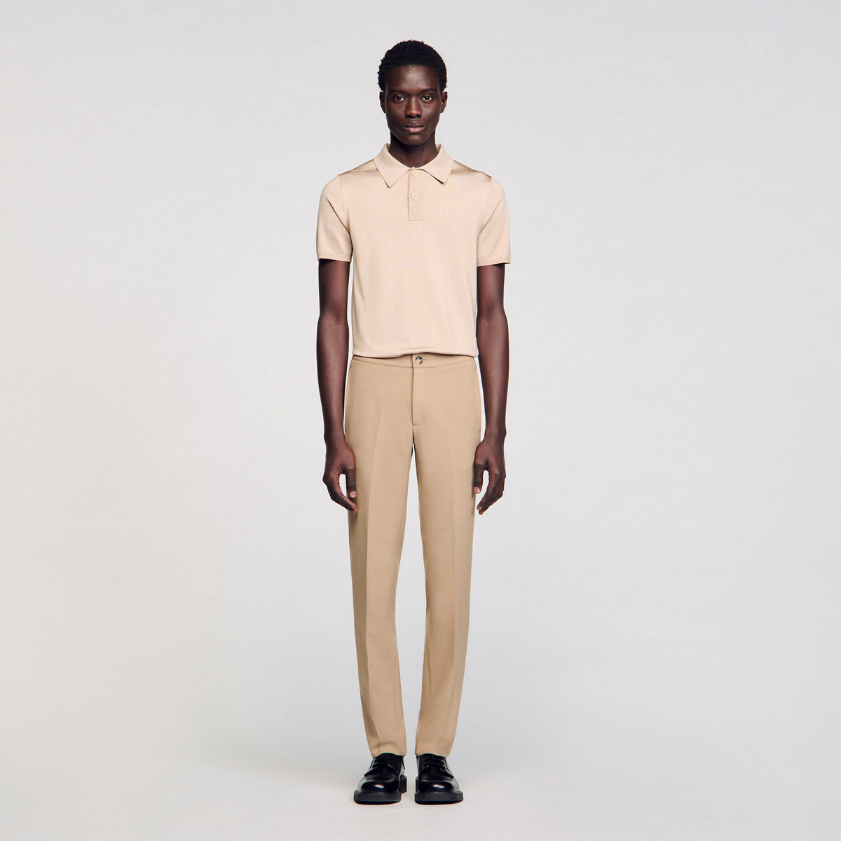 Sandro Jersey trousers Beige