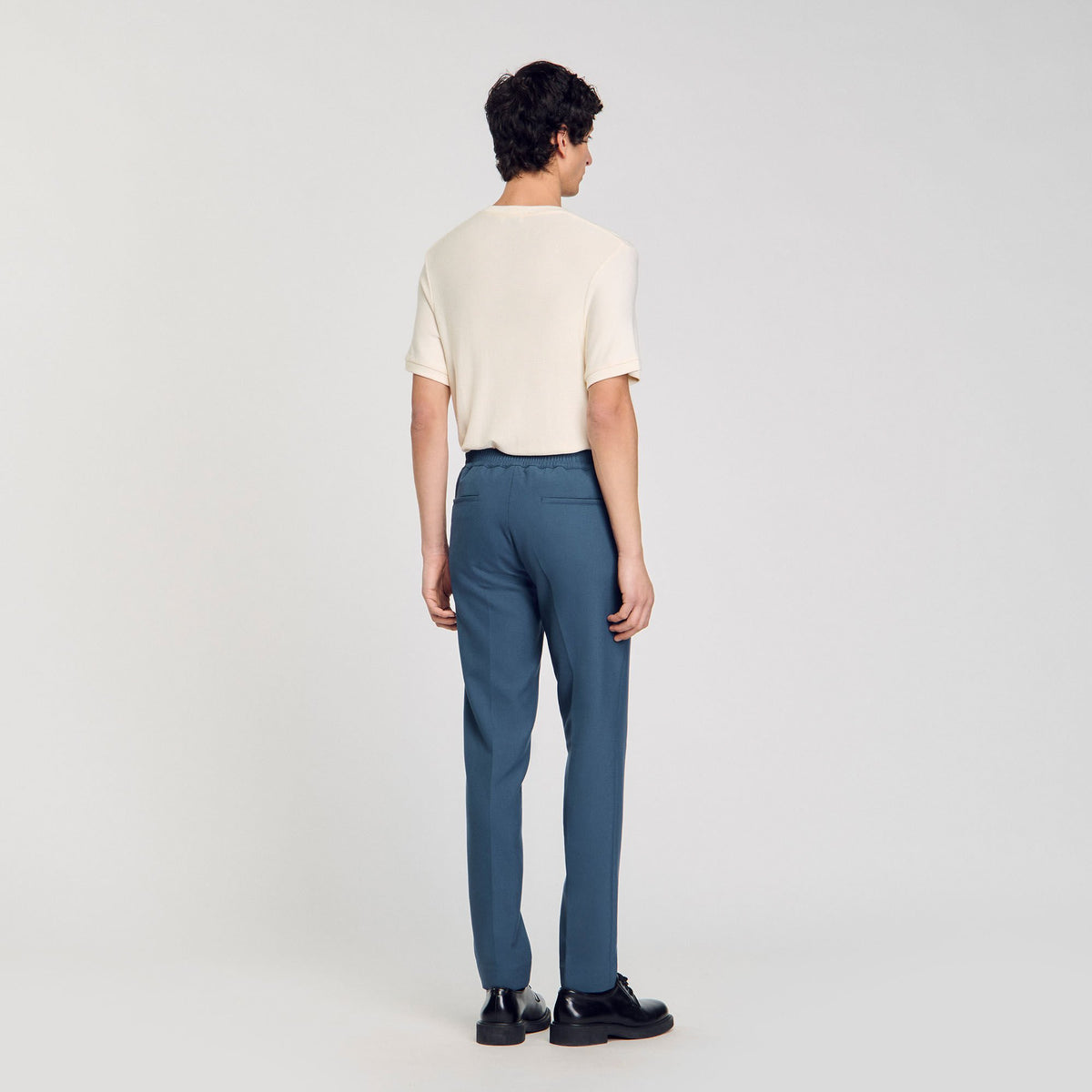 Sandro Jersey trousers Thunderstorm Blue