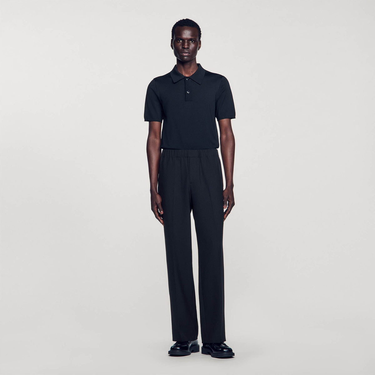 Sandro Wide-leg trousers Black