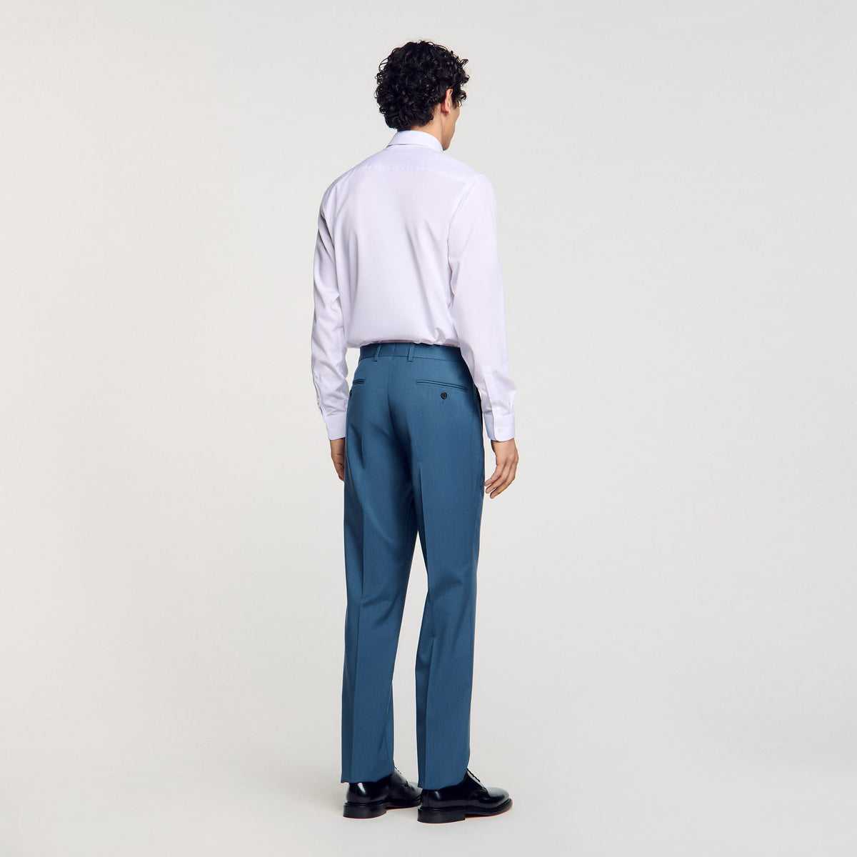 Sandro Wool suit trousers Thunderstorm Blue