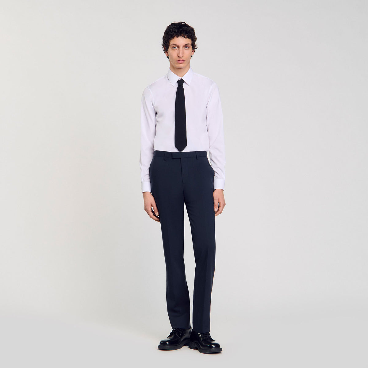 Sandro Wool suit trousers Midnight Blue