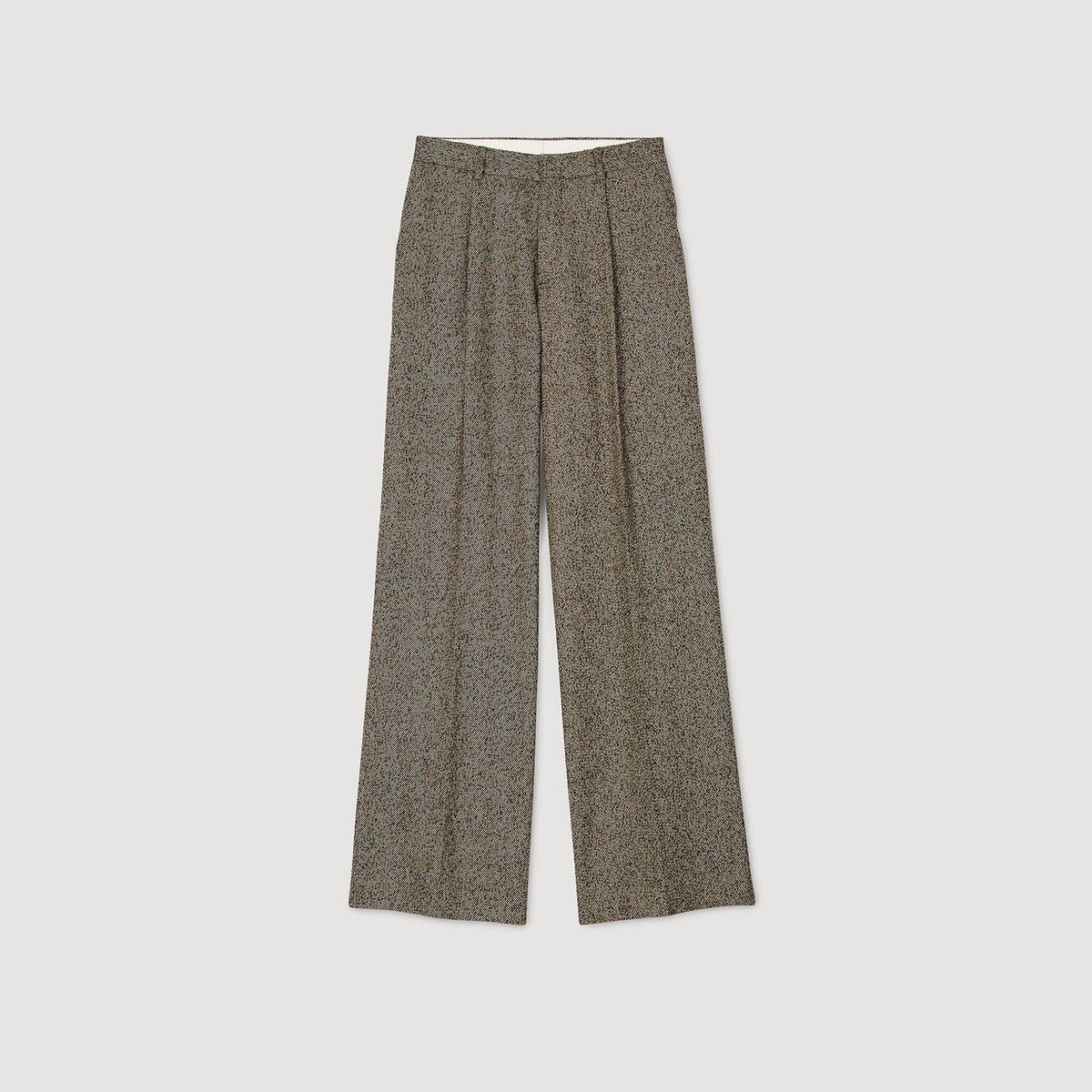 Sandro Wide-leg suit trousers String Chine