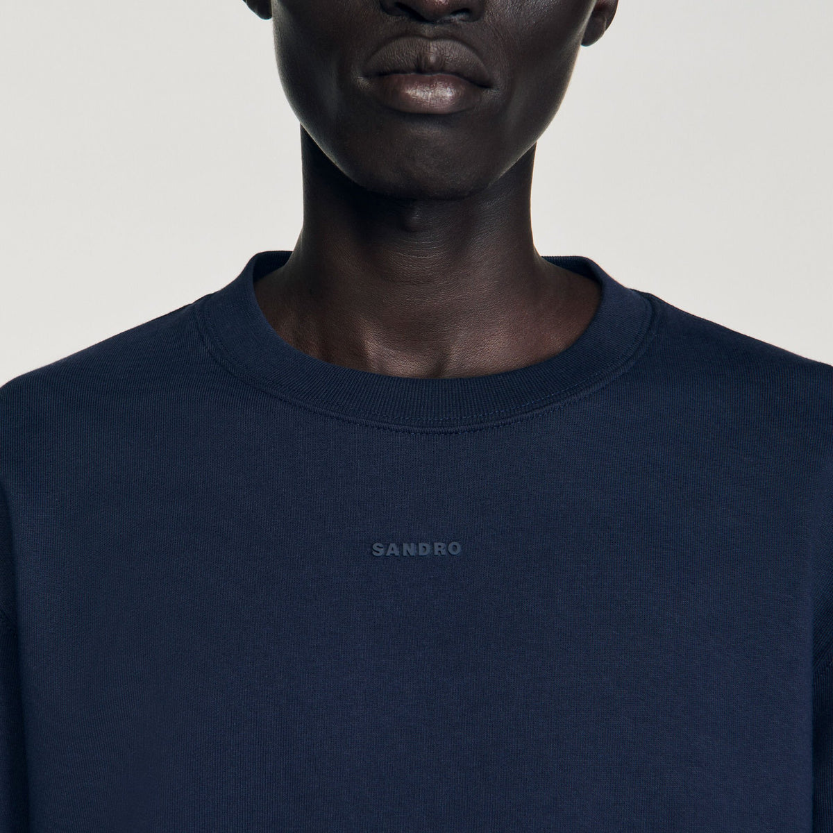 Sandro Logo sweatshirt Midnight Blue