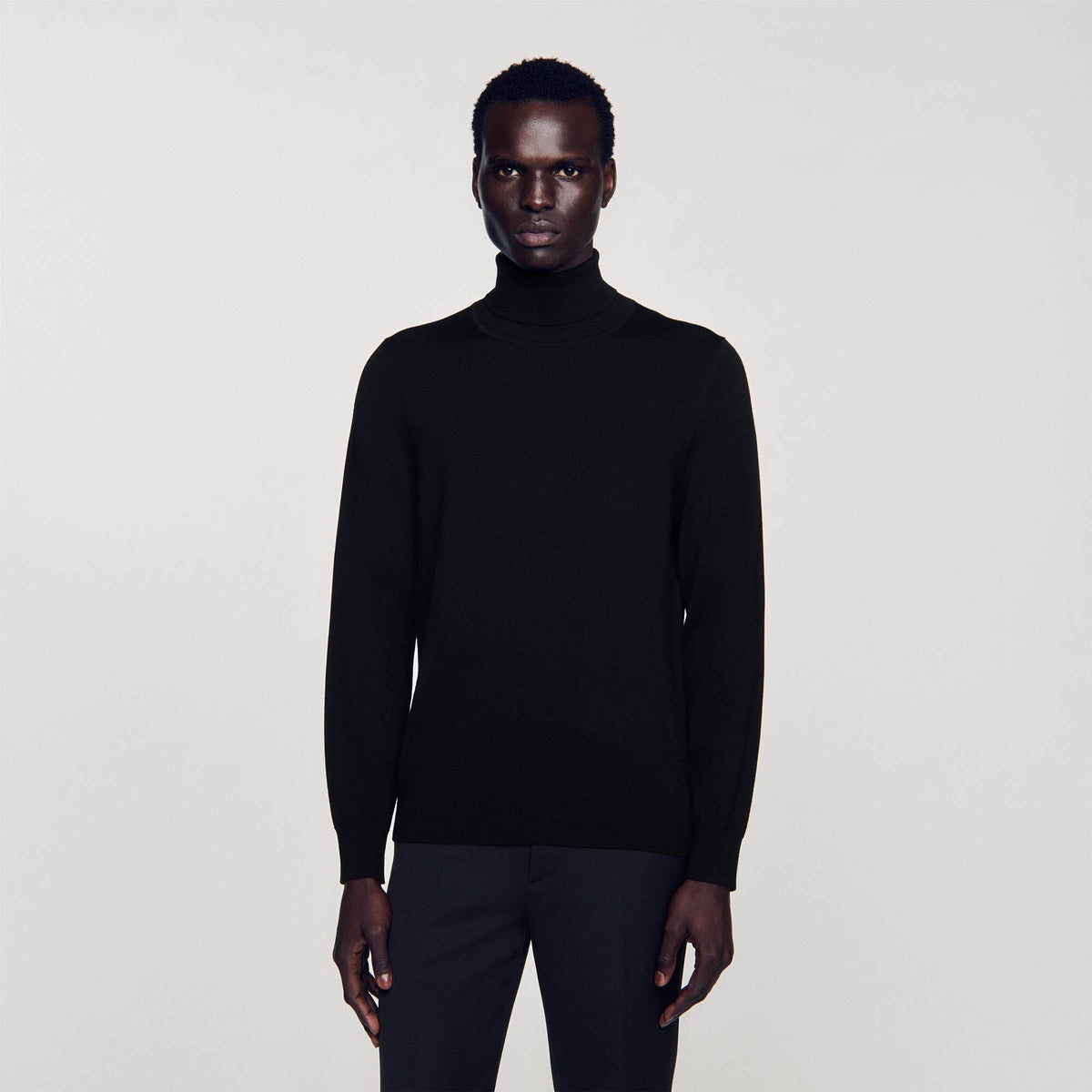 Sandro Turtleneck wool sweater Black