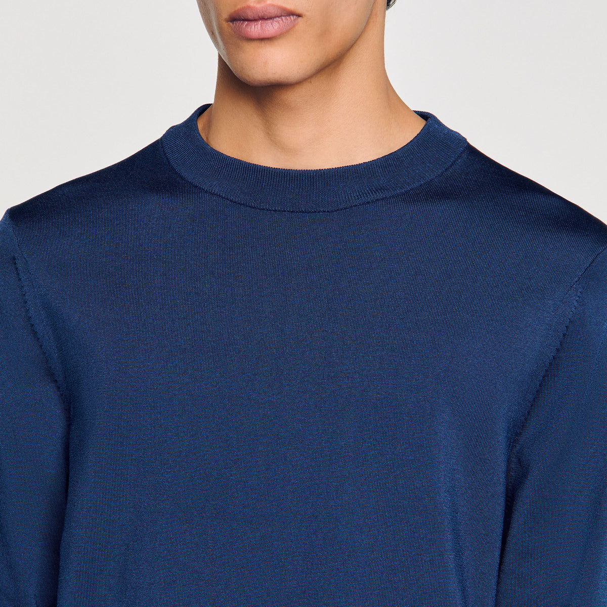 Sandro Fine knit sweater Royal Blue