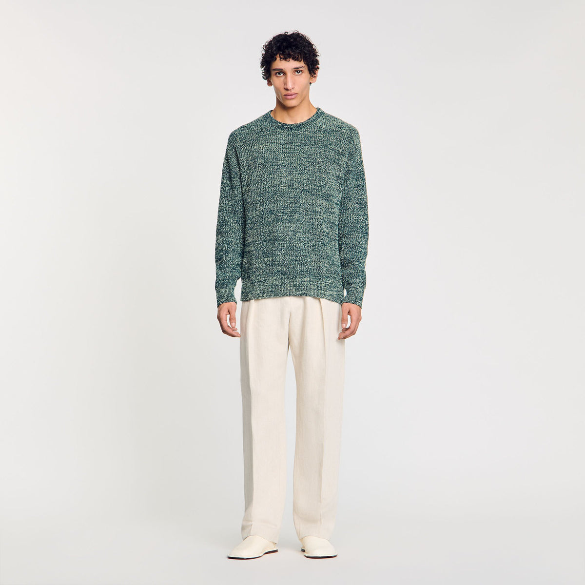 Sandro Chenille sweater Super Green