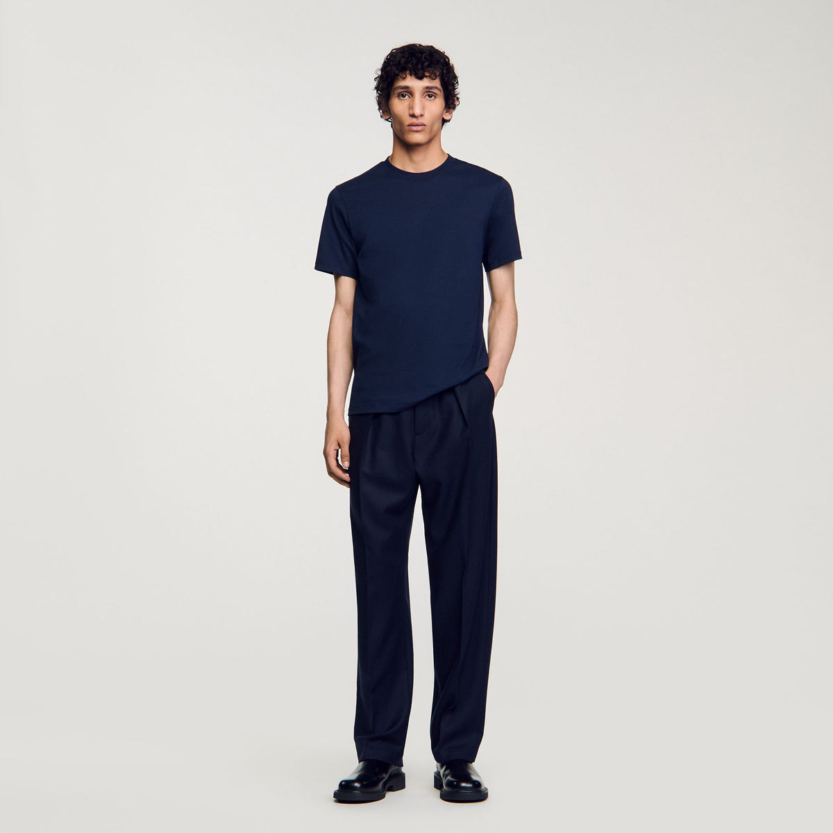 Sandro Short-sleeved T-shirt Navy Blue