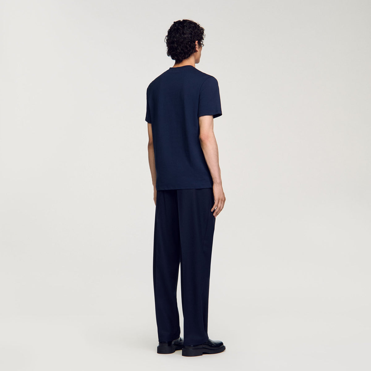 Sandro Short-sleeved T-shirt Navy Blue